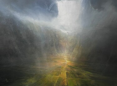 Malarstwo zatytułowany „Agartha - Valley of…” autorstwa Ivan Grozdanovski, Oryginalna praca, Akryl