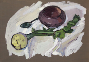 Peinture intitulée "Celery" par Ivan Kolisnyk, Œuvre d'art originale, Huile