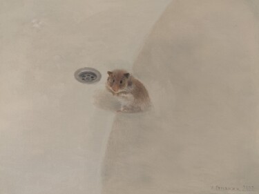 Painting titled "Wash or run?" by Ivan Ormanzhi, Original Artwork, Oil