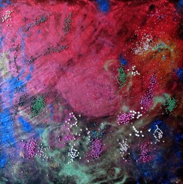 Pittura intitolato "Isole Cosmiche" da Ivana Castelliti, Opera d'arte originale, Altro