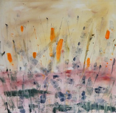 Malerei mit dem Titel "Meadow" von Ivana Pelouchová (IVANEL), Original-Kunstwerk, Acryl