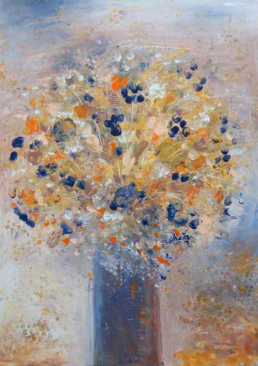 Painting titled "Bouquet of wildflow…" by Ivana Pelouchová (IVANEL), Original Artwork, Acrylic