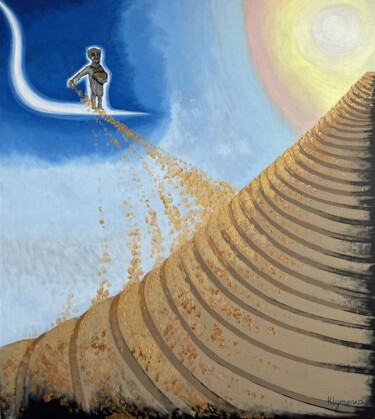 Картина под названием "The Path to Wellbei…" - Ivan Klymenko, Подлинное произведение искусства, Масло