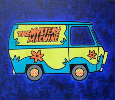 Malerei mit dem Titel "The mistery machine" von Ivanna Manzur, Original-Kunstwerk, Acryl Auf Keilrahmen aus Holz montiert