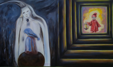 Schilderij getiteld "Безысходность и Над…" door Svetlana Ivanova, Origineel Kunstwerk, Olie