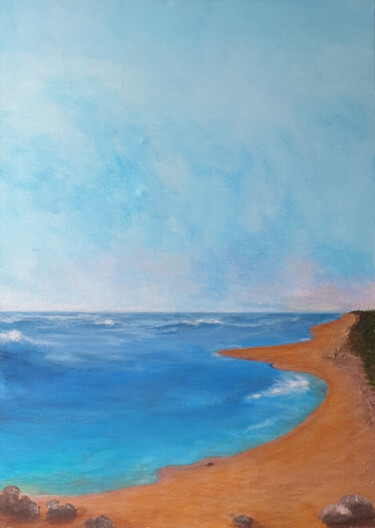 "Seascape Painting L…" başlıklı Tablo Iveta Zaharova (Kārkla) tarafından, Orijinal sanat, Akrilik