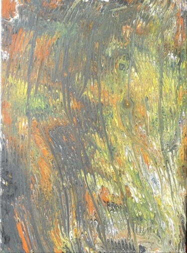 Pittura intitolato "Black Brown Yellow…" da Iveta Zaharova (Kārkla), Opera d'arte originale, Acrilico