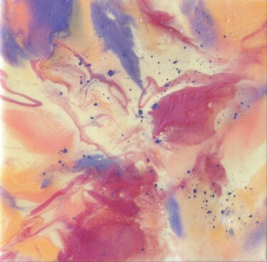 Peinture intitulée "Purple Resin Dreamy…" par Iveta Zaharova (Kārkla), Œuvre d'art originale, Pigments