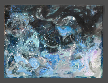 Malarstwo zatytułowany „Winter Night” autorstwa Bi, Oryginalna praca, Akryl
