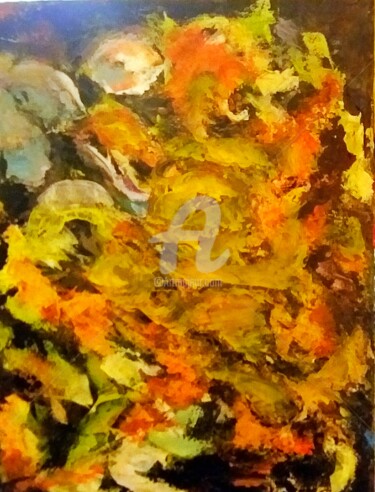 Malerei mit dem Titel "Art abstrait 2" von Is, Original-Kunstwerk, Acryl