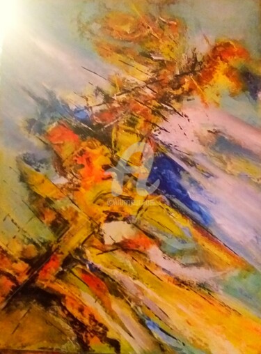 Painting titled "Art abstrait4" by Is, Original Artwork, Acrylic