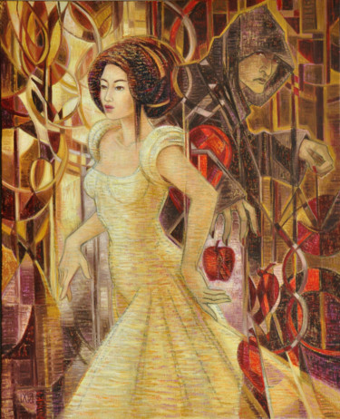 Painting titled "Blanche-Neige" by Ixia, Original Artwork, Other