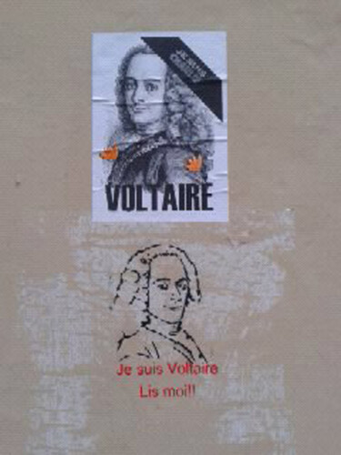 "Je suis Voltaire Li…" başlıklı Tablo Iza Zaro tarafından, Orijinal sanat
