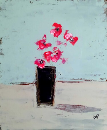 Картина под названием "Les fleurs du bien…" - Iza, Подлинное произведение искусства, Акрил