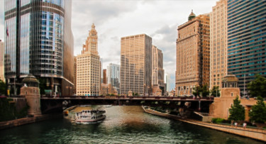 Fotografie mit dem Titel "Chicago River" von John Pingree, Original-Kunstwerk, Digitale Fotografie