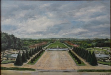 Peinture intitulée "Le parc de Sceaux" par Julien Salette, Œuvre d'art originale, Huile Monté sur Châssis en bois