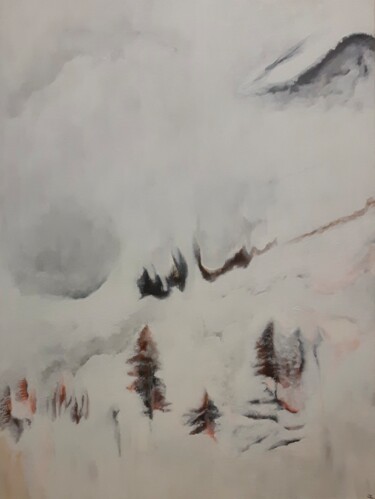 Pittura intitolato "Avalanche" da J Van Ginneken, Opera d'arte originale, Acrilico