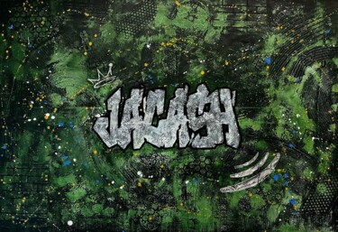绘画 标题为“Green Jacash” 由Jacash, 原创艺术品, 丙烯