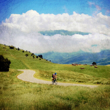 Photography titled "CYCLISTE" by Jackdan66, Original Artwork, Manipulated Photography
