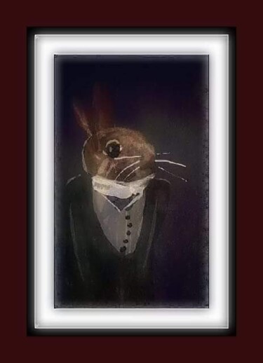 Arte digitale intitolato "M. Le lapin..." da Jacky Patin, Opera d'arte originale