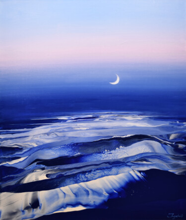 Картина под названием "Above The Waves 6" - Jacob Jugashvili, Подлинное произведение искусства, Эмаль