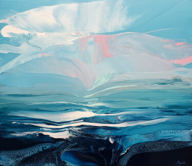 Peinture intitulée "Liquid Light 3" par Jacob Jugashvili, Œuvre d'art originale, Émail