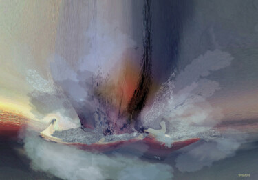 Arts numériques intitulée "balade-en-mer-creat…" par Jacqueline Jouan (Dalhia), Œuvre d'art originale, Peinture numérique