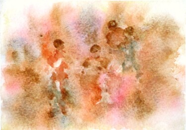 Peinture intitulée "Aquarelle 11" par Jacqueline Pascaud, Œuvre d'art originale, Aquarelle Monté sur Autre panneau rigide