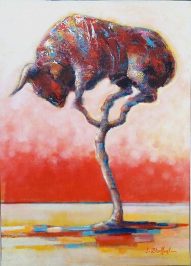 Peinture intitulée "torneador" par Jacques Stauffert, Œuvre d'art originale, Huile