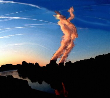 Peinture intitulée "le jour se lève" par Jacques Stauffert, Œuvre d'art originale