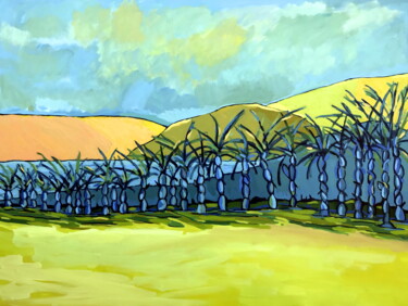 Malerei mit dem Titel "Palms" von Jacques Sterenberg, Original-Kunstwerk, Öl