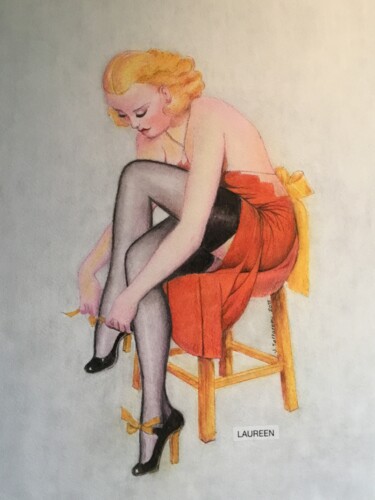 Painting titled "Lauren." by Jacques Tafforeau, Original Artwork, Other