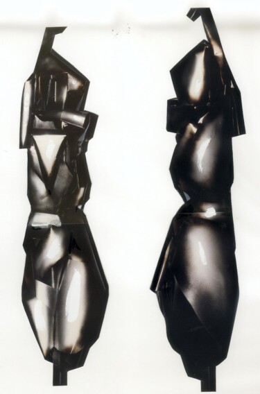 Sculptuur getiteld "femme" door Jacques Troupel, Origineel Kunstwerk, Aluminium
