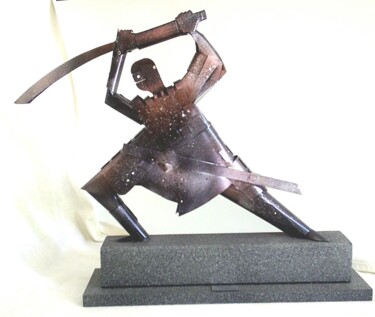 雕塑 标题为“samouraï” 由Jacques Troupel, 原创艺术品, 铝