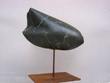 Sculpture intitulée "poisson n° 30" par Jacques Duault, Œuvre d'art originale, Pierre