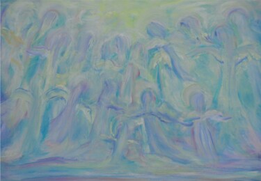 Malerei mit dem Titel "Engel" von Jaga Rudnicka, Original-Kunstwerk, Öl