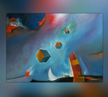 Painting titled "VOYAGE" by Jaime R Ferreira, Original Artwork, Oil