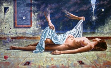 Painting titled "EL SUEÑO DE ALEJA,…" by Jaime Abril, Original Artwork, Other