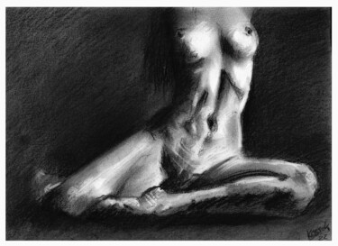 Drawing titled "ACT 07" by Jakub Kossakowski (Art After Hours), Original Artwork, Charcoal