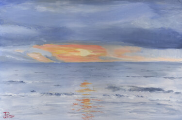 Pittura intitolato "Sunset, sunrise" da James Potter, Opera d'arte originale, Olio