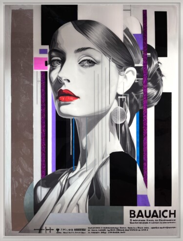 Digital Arts titled "NO NAME #18" by James Van Ipo, Original Artwork, Acrylic Mounted on Wood Panel