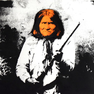 Impressões e gravuras intitulada "Geronimo" por James B Studios, Obras de arte originais, Serigrafia