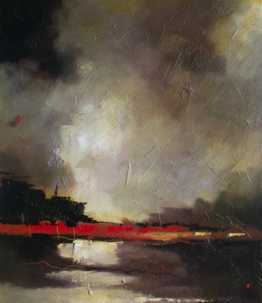 Malarstwo zatytułowany „'Fantasy Landscape3…” autorstwa Jan Aanstoot, Oryginalna praca, Olej