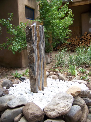 Sculpture titled "La Sangre de la Vida" by Jan And Jo Moore, Original Artwork, Stone