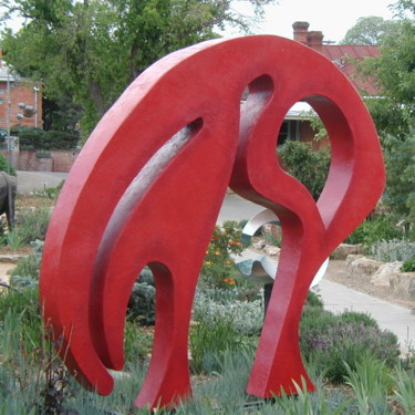 Sculpture titled "Morning Slumber" by Jan And Jo Moore, Original Artwork, Metals