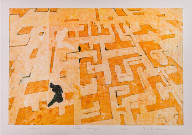 Отпечатки и Гравюры под названием "Labyrinth" - Jan Bosak, Подлинное произведение искусства, Монотип