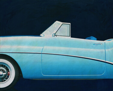 Grafika cyfrowa / sztuka generowana cyfrowo zatytułowany „Buick Skylark 1956” autorstwa Jan Keteleer, Oryginalna praca, Mala…