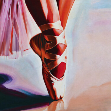 Painting titled "Ballerina feet clos…" by Jan Keteleer, Original Artwork, Digital Painting