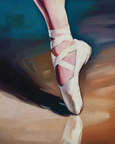 Peinture intitulée "Ballerina feet clos…" par Jan Keteleer, Œuvre d'art originale, Peinture numérique