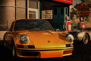 Arte digital titulada "Porsche 911 Carrera…" por Jan Keteleer, Obra de arte original, Modelado 3D